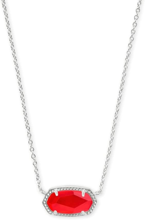 gold plated necklace with a red gemstone pendant and silver chain for elegant fashion styling.