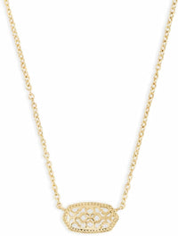 Elisa Pendant Neckgold plated necklacelace for Women, Fashion Jewelry, 14K Gold-Plated