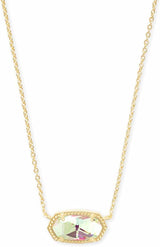 Elisa Pgold plated necklaceendant Necklace for Women, Fashion Jewelry, 14K Gold-Plated