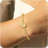 stackable gold braceletsGold Bracelets for Women 14K Gold Beaded Bracelets Stackable Bracelets for Women Gold Charm Bracelet Non Tarnish Gold Jewelry for Women Trendy