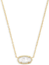 Elisa Pendant Negold plated necklacecklace for Women, Fashion Jewelry, 14K Gold-Plated