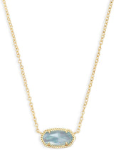 gold plated necklace featuring an elegant oval gemstone pendant, perfect for enhancing any outfit.