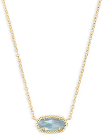 gold plated necklace featuring an elegant oval gemstone pendant, perfect for enhancing any outfit.