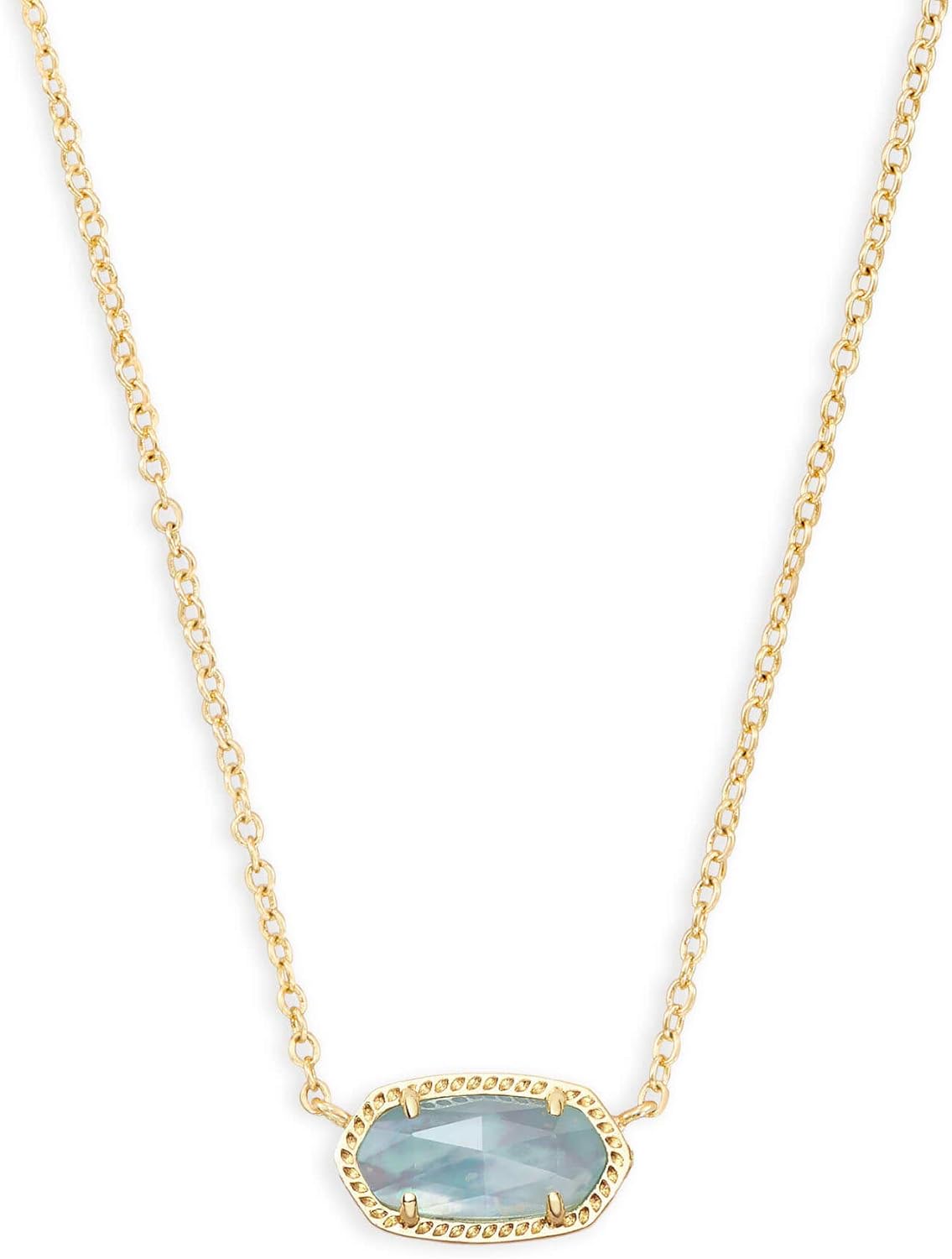 gold plated necklace featuring an elegant oval gemstone pendant, perfect for enhancing any outfit.