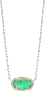 Elisa Pendgold plated necklaceant Necklace for Women, Fashion Jewelry, 14K Gold-Plated