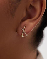 Gold Earrings for Women Trendy,14K Gold Stud Earrings Dainty Earrings Simple Minimalist Cubic Zirconia Diamond Gold Earrings Hypoallergenic Earring for Women Gifts