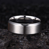 Stainless Steel Rings for Men Wedding Ring Cool Simple Band 8MM Width 3 Pcs a Set
